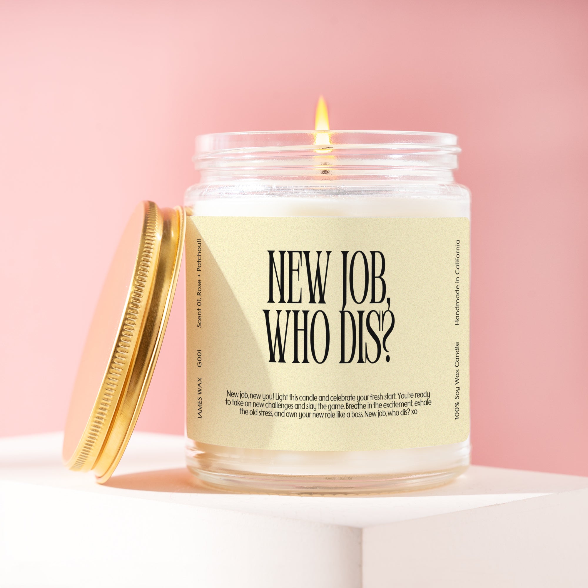 XN New Job Gift Funny Candle For Celebrating New Job New Job Who Dis Candle Gift For Her G001