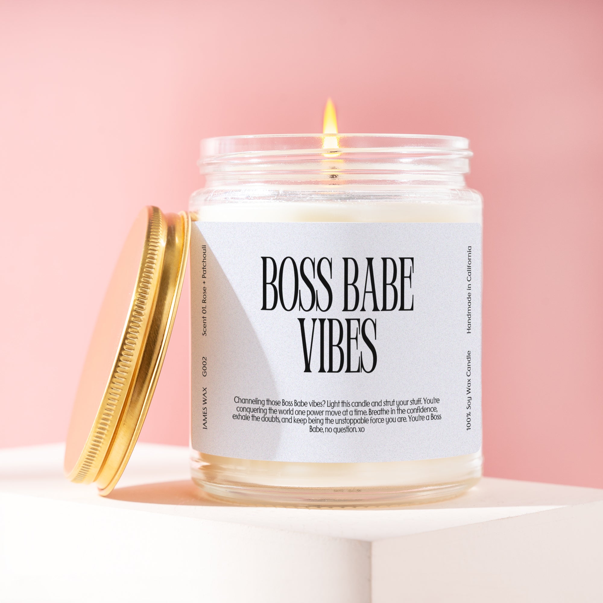 XN Career Gift Funny Candle For Boss Babes Boss Babe Vibes Candle Gift For Coworker Colleague Office Gift For Her  G002