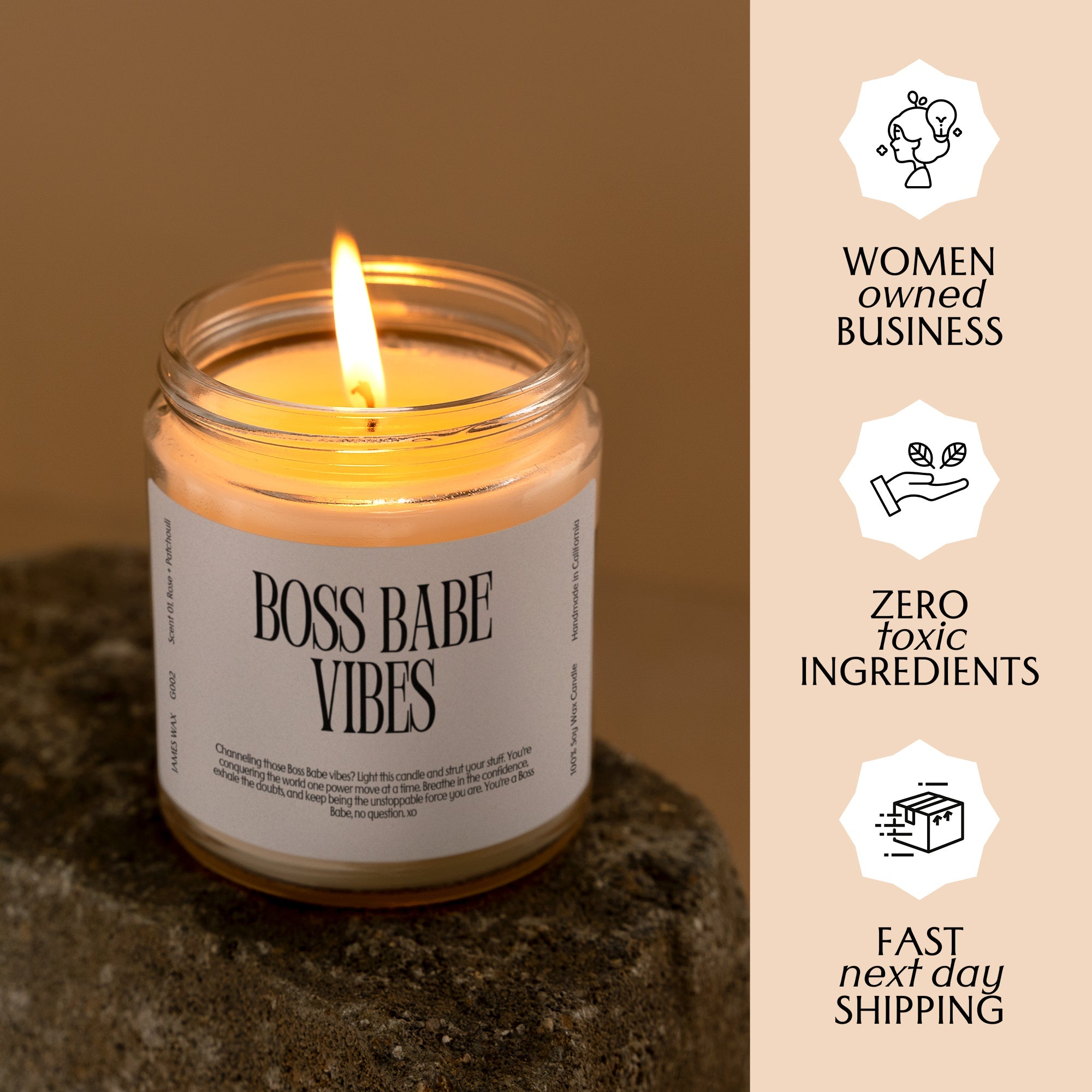 XN Career Gift Funny Candle For Boss Babes Boss Babe Vibes Candle Gift For Coworker Colleague Office Gift For Her  G002