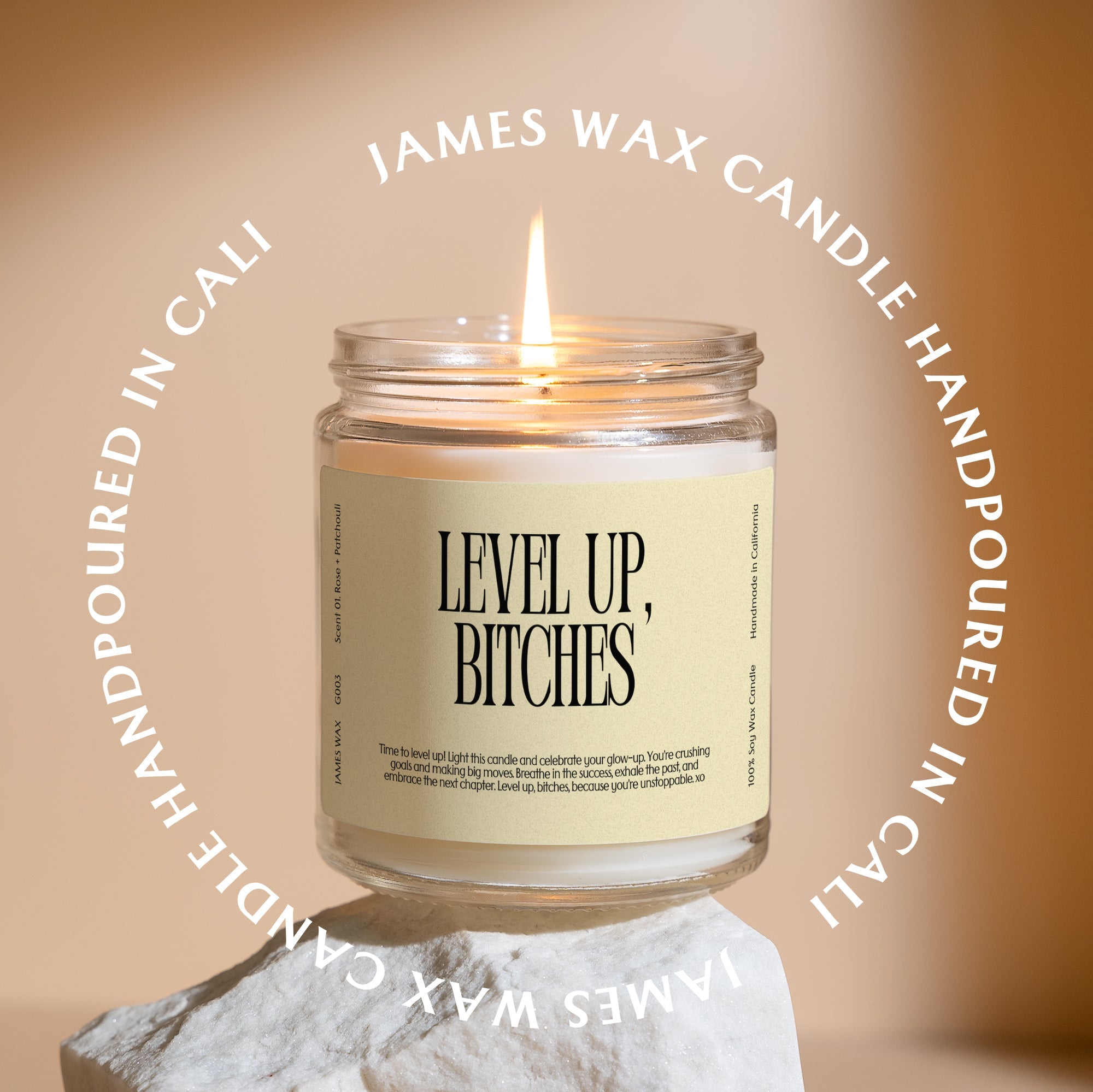 XN Encouragement Gift Funny Candle For Leveling Up Level Up Bitches Candle Gift For Her G003