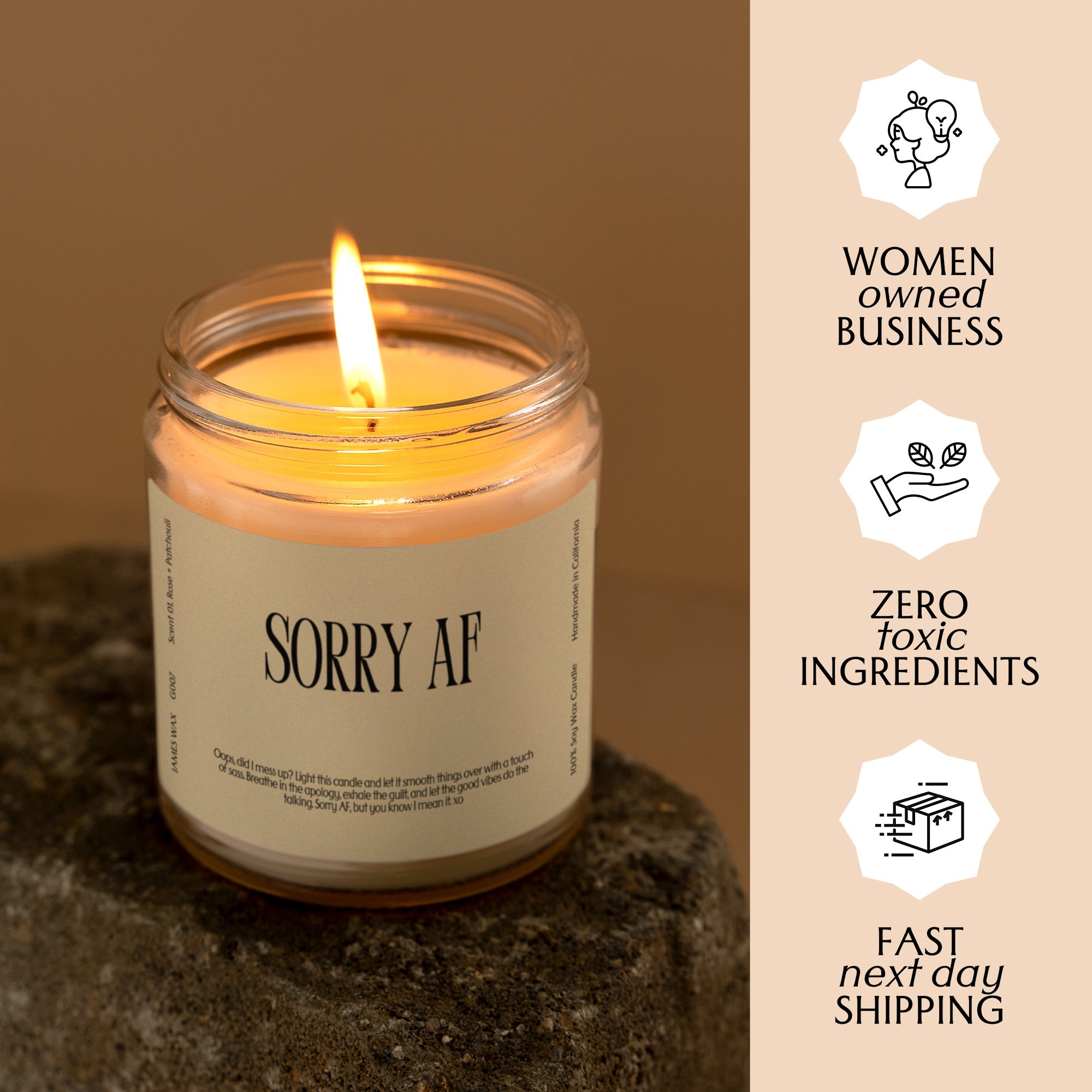 XN Apology Gift Funny Candle For Saying Sorry Sorry AF Candle Sorry Gift For Her G007