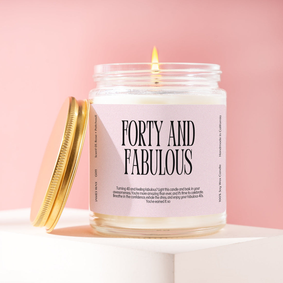 40th Birthday 40th Birthday Forty and Fabulous Candle Birthday Gift G011