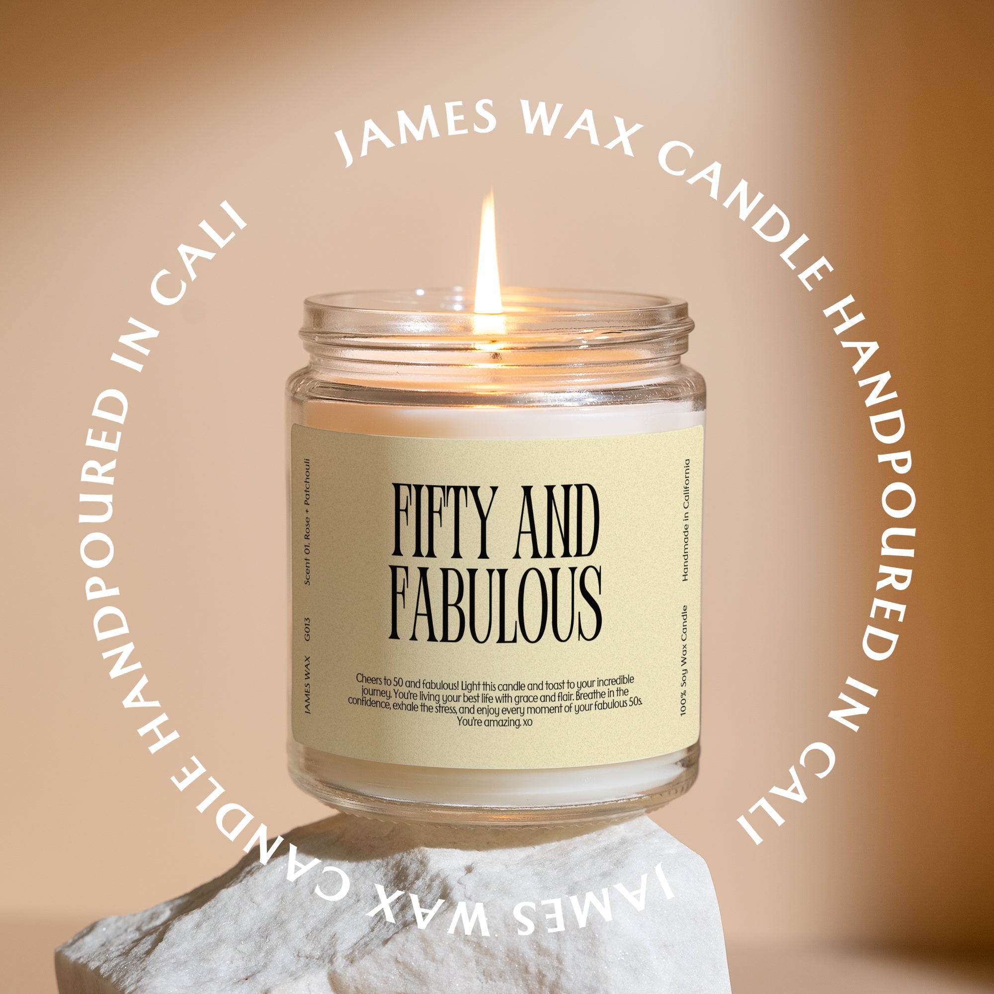 XN 50th Birthday Gift Funny Candle For 50th Birthday Fifty and Fabulous Candle Birthday Gift For Her G013