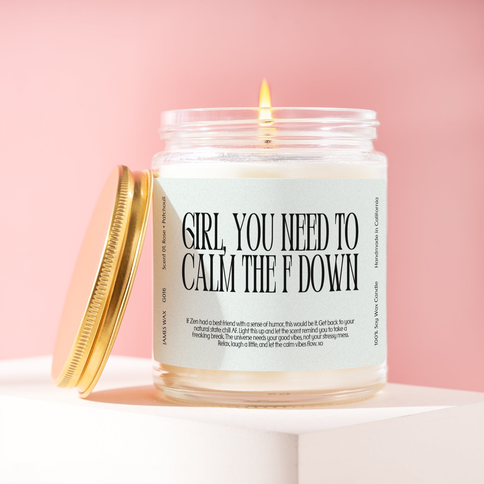 XN Relaxation Gift Funny Candle For Stress Relief Girl, You Need to Calm The F Down Candle Gift For Her G016