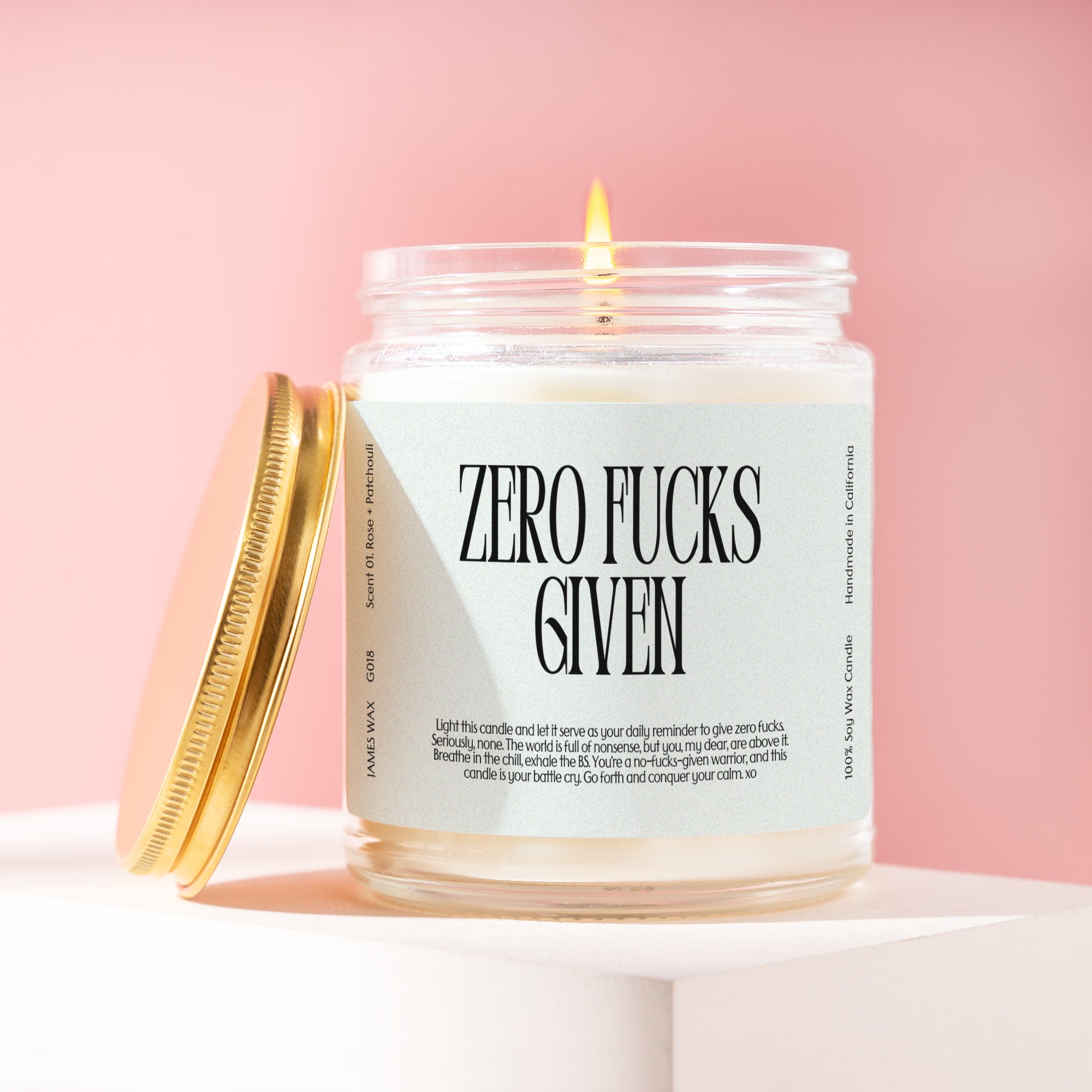 XN Relaxation Gift Funny Candle For Saying Zero Fucks Given Zero Fucks Given Candle Gift For Her G018