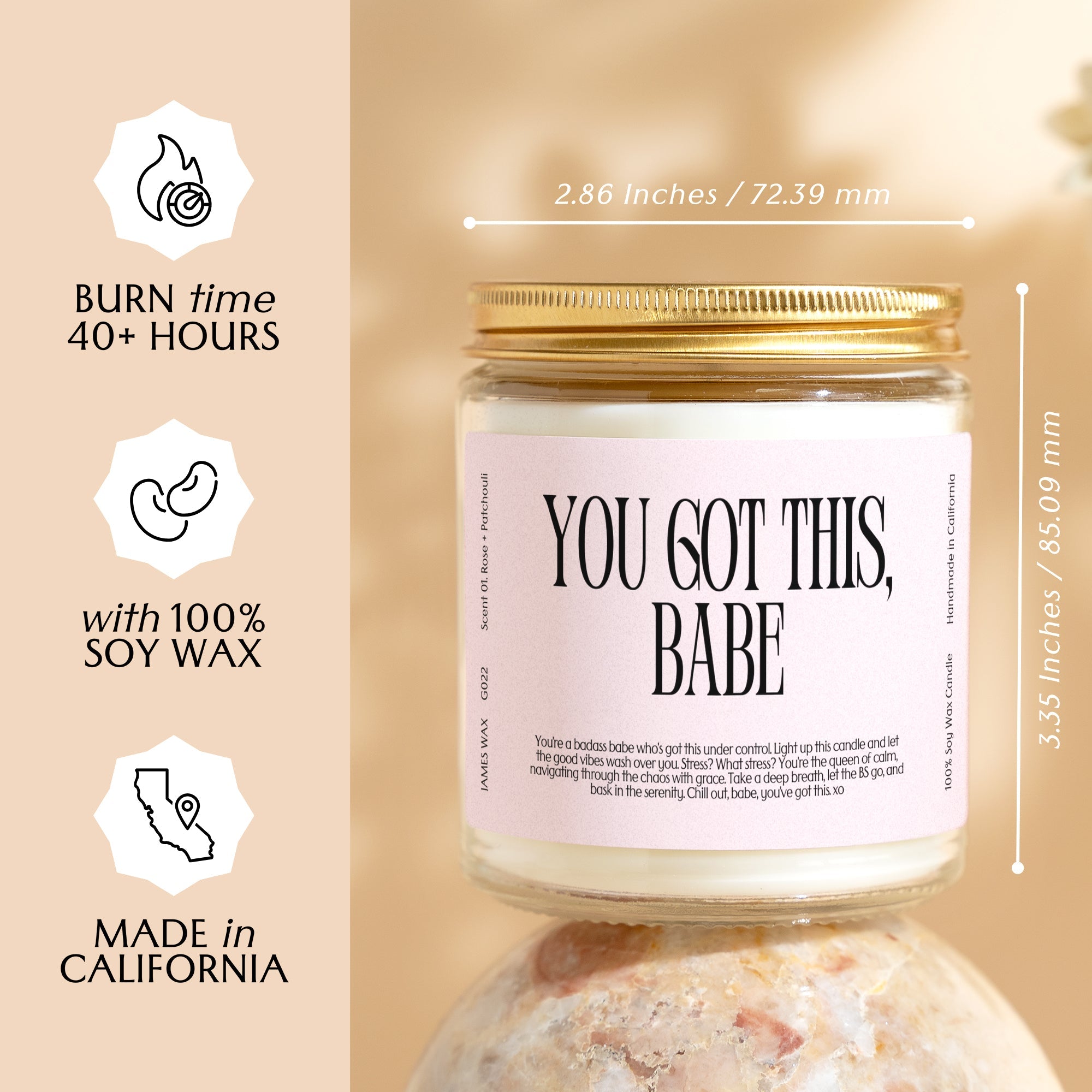 XN Encouragement Gift Funny Candle For Saying You Got This You Got This Babe Candle Gift For Her G022