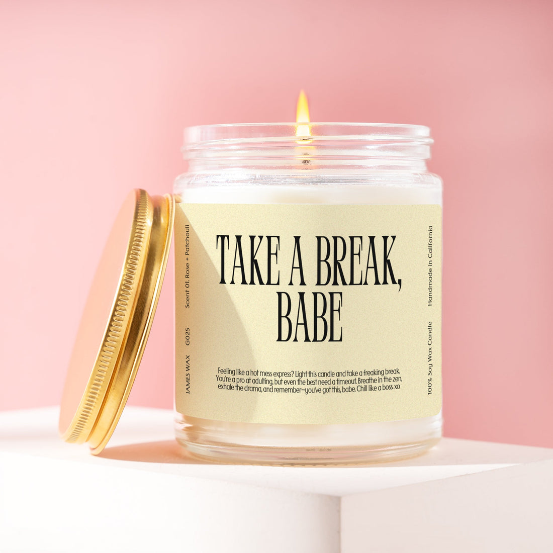 Relaxation Taking a Break Take a Break Babe Candle G025