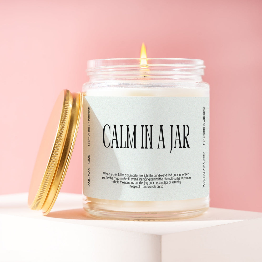 Relaxation Stress Relief Calm in a Jar Candle G026