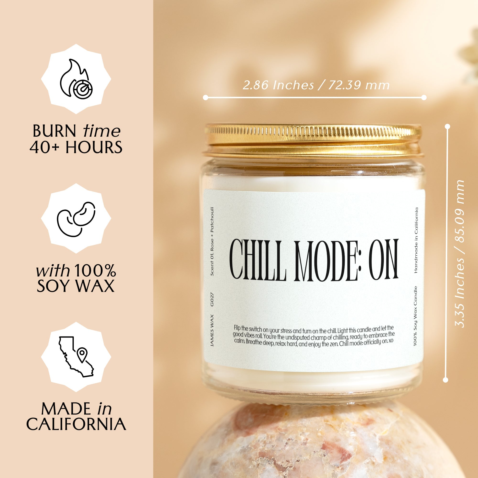 XN Relaxation Gift Funny Candle For Stress Relief Chill Mode: On Candle Gift For Her G027