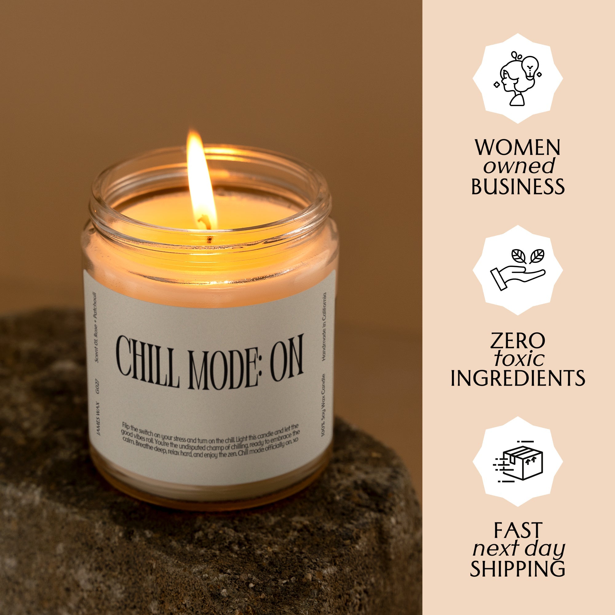 XN Relaxation Gift Funny Candle For Stress Relief Chill Mode: On Candle Gift For Her G027