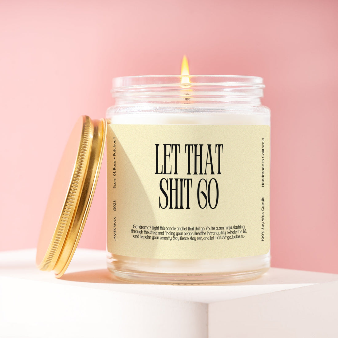 Stress Relief Letting Go Let That Shit Go Candle G028