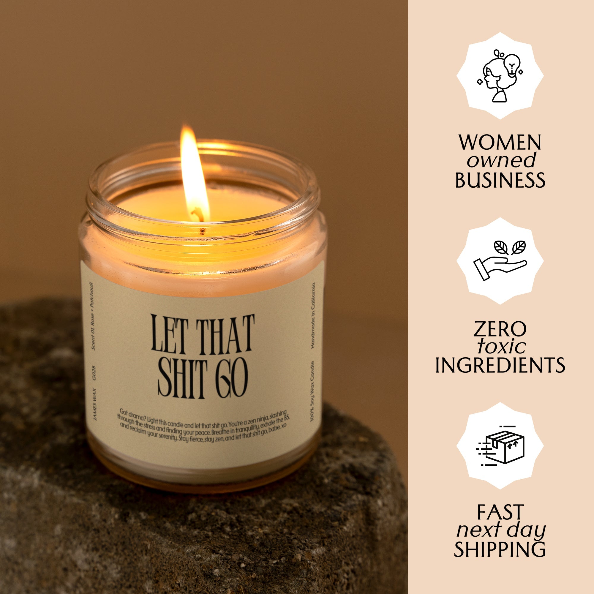 XN Stress Relief Gift Funny Candle For Letting Go Let That Shit Go Candle Gift For Her G028