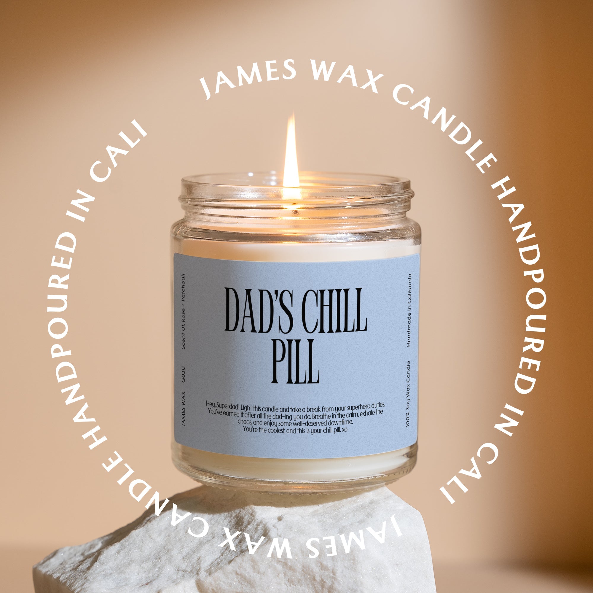 XN Father's Day Gift Funny Candle For Dads Dad's Chill Pill Candle Gift For Him Husband Dad Boyfriend G030