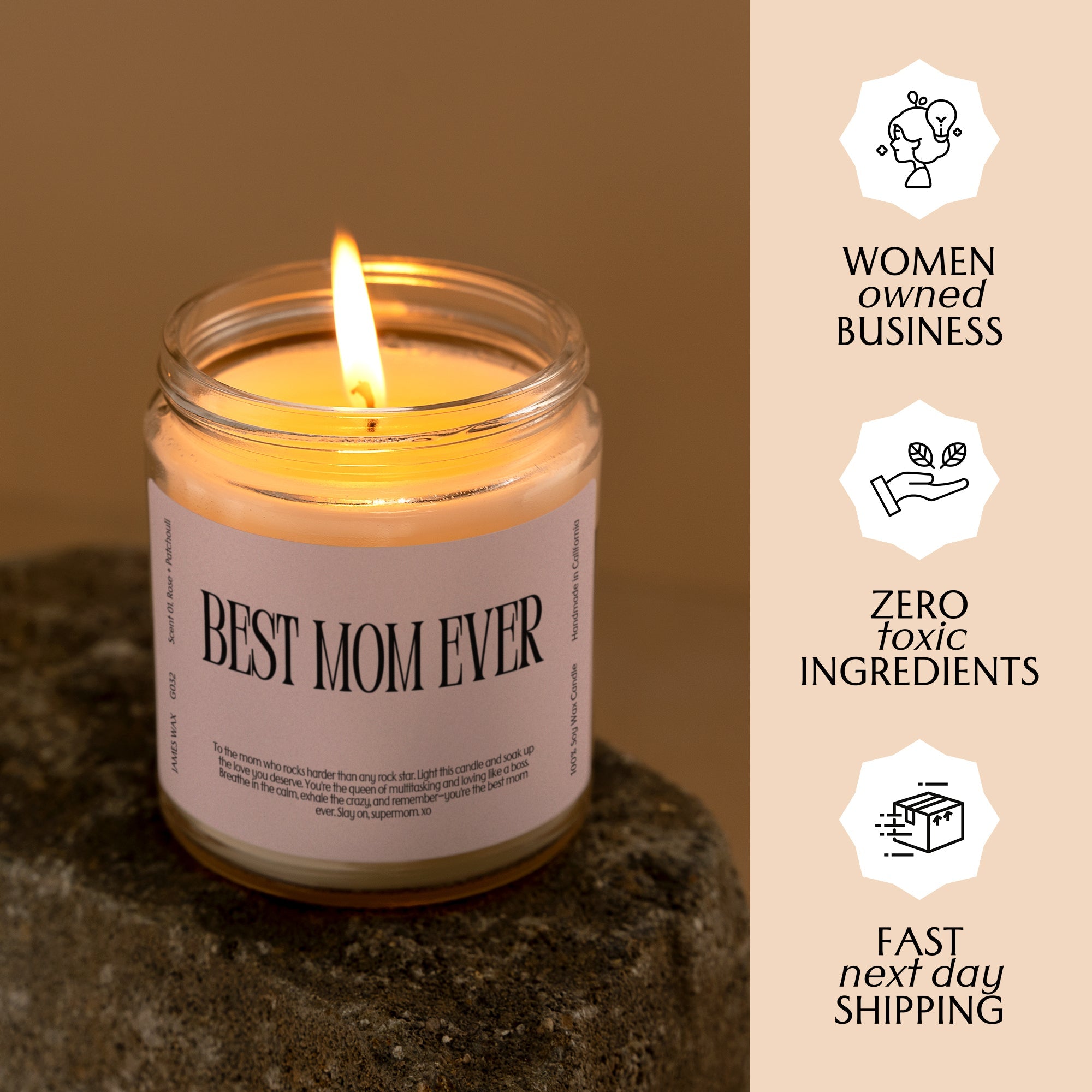 XN Mother’s Day Gift Funny Candle For Mom Best Mom Ever Candle Gift For Mother’s Day G032