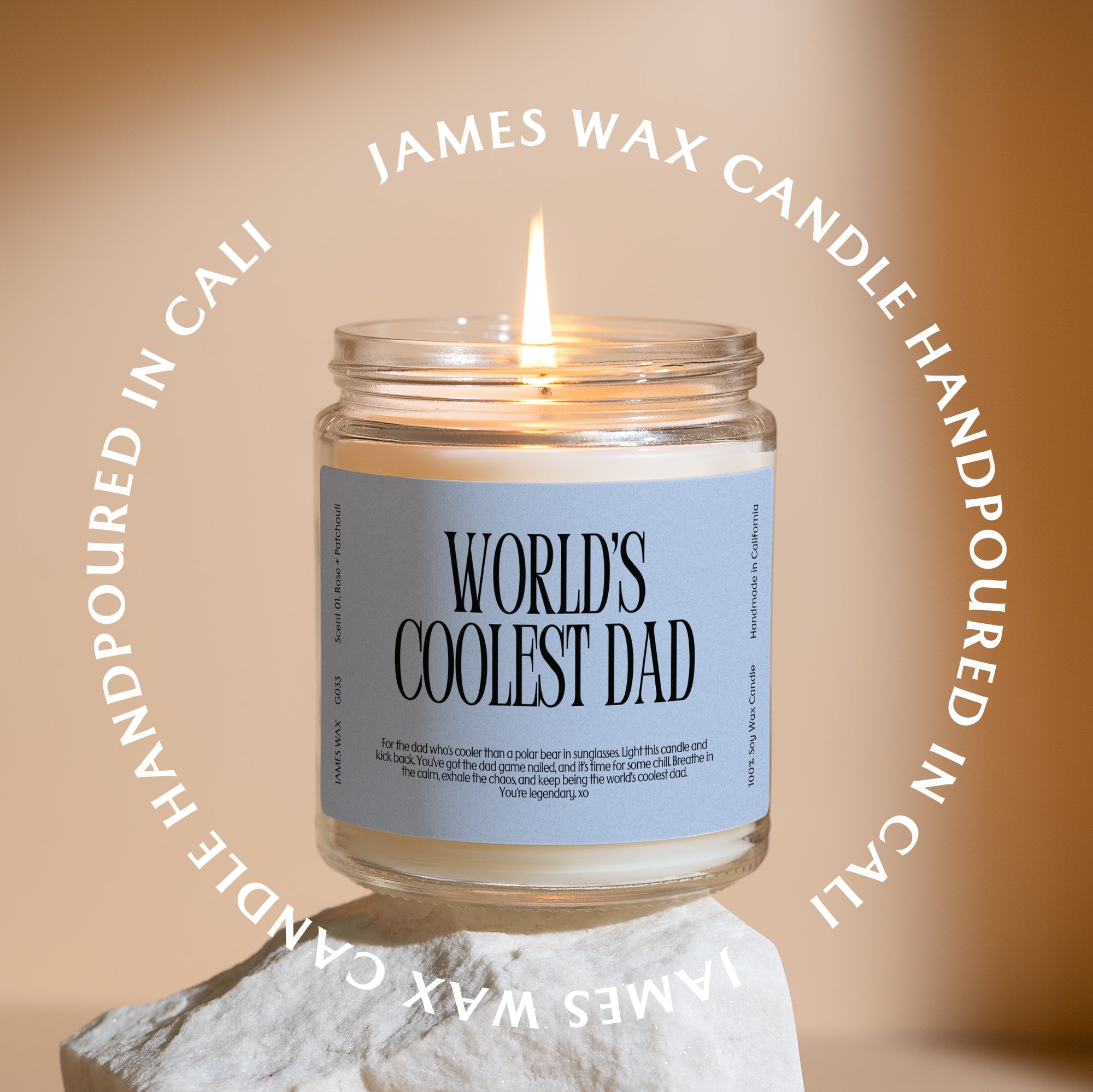 XN Father's Day Gift Funny Candle For Dads World's Coolest Dad Candle Gift For Her G033