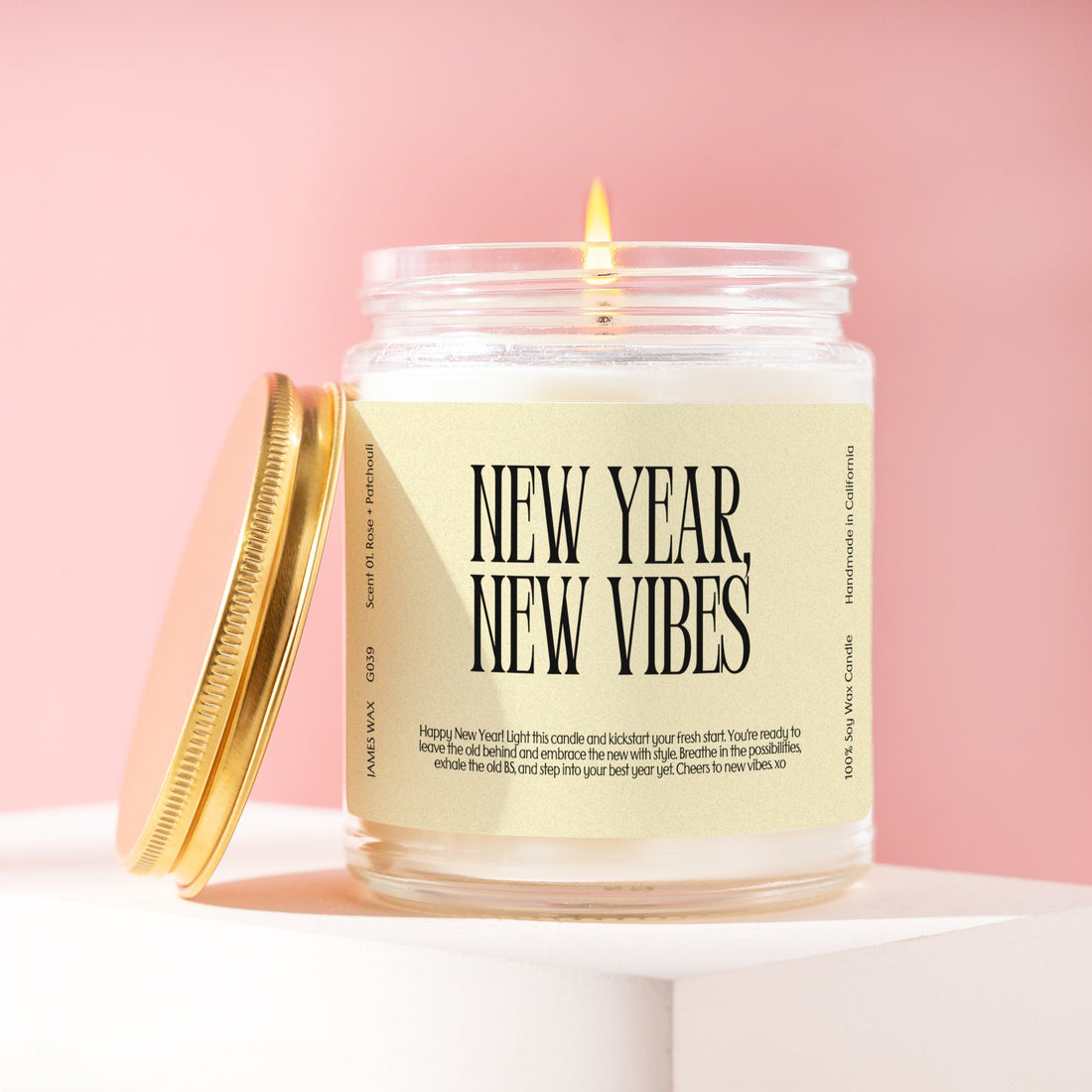 New Year New Year New Year New Vibes Candle G039
