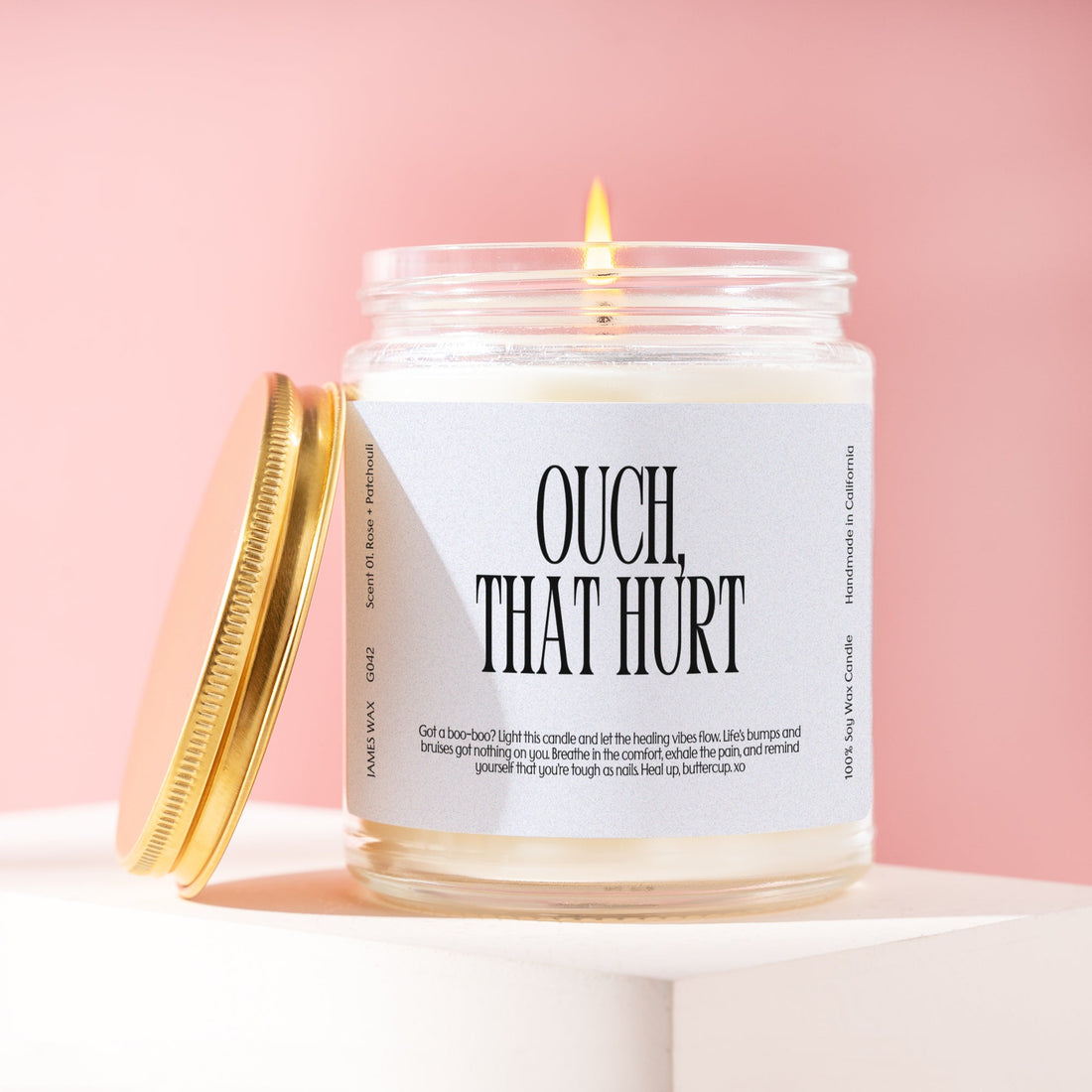 Get Well Soon Recovery Ouch That Hurt Candle G042