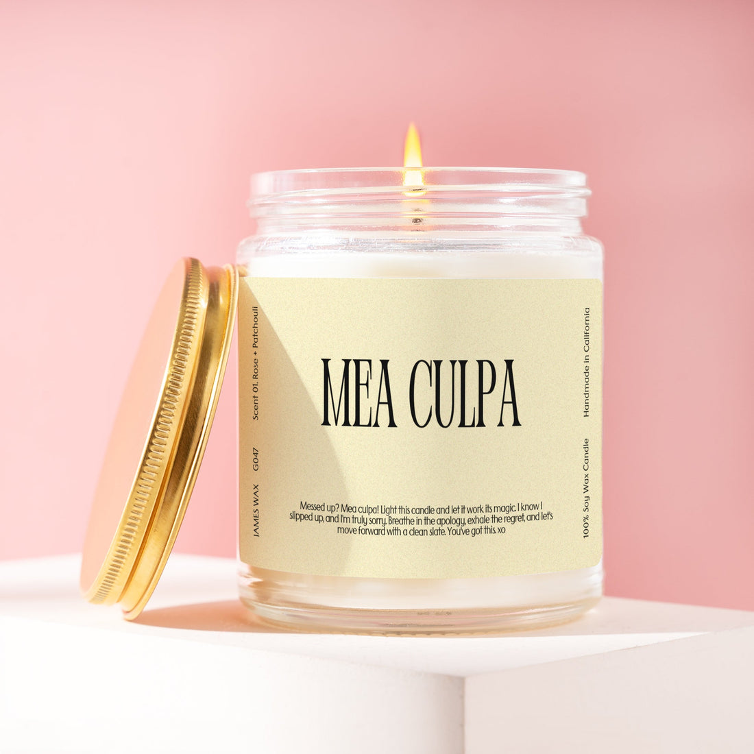 Apology Saying Sorry Mea Culpa Candle Sorry Gift G047