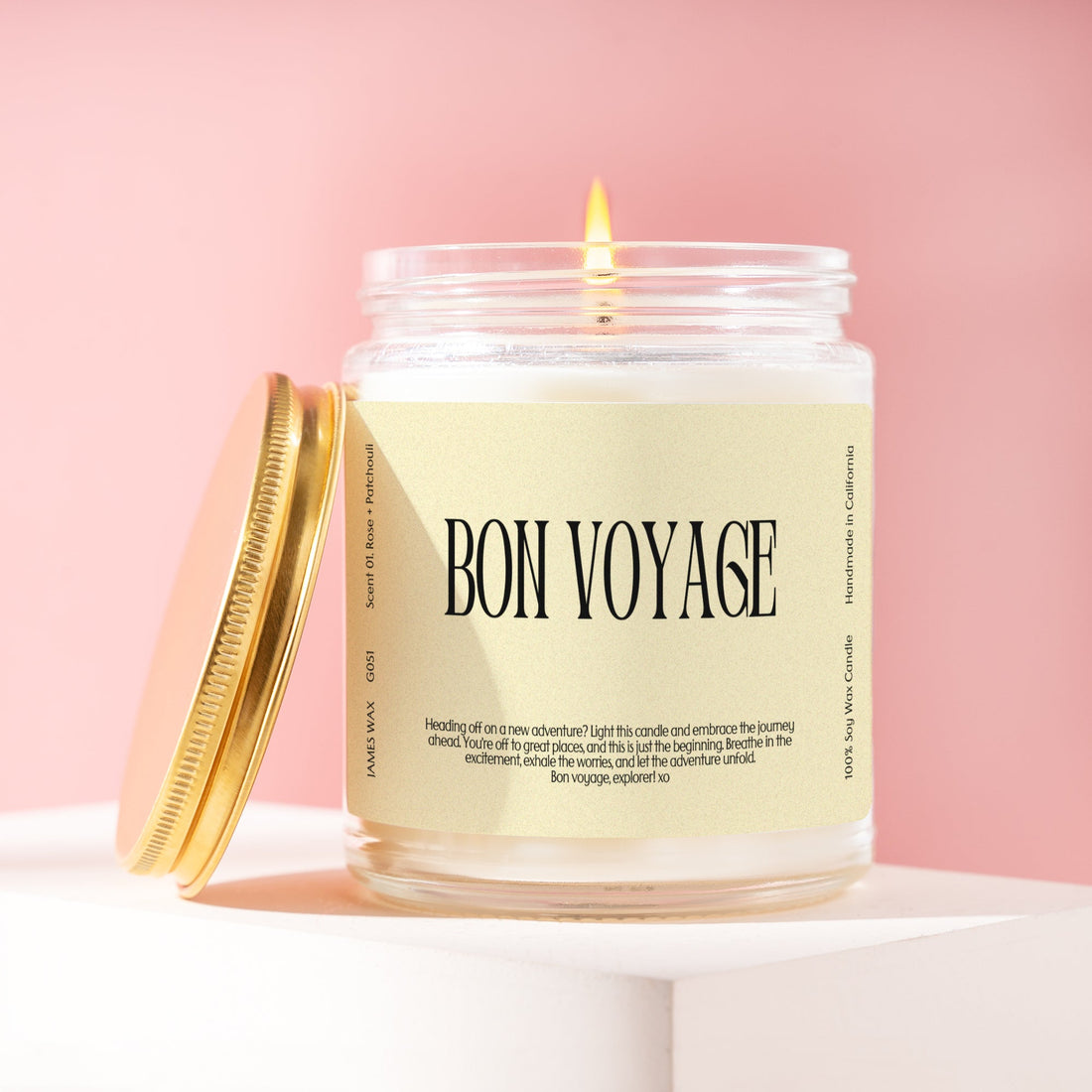 Going Away Friends Bon Voyage Candle G051