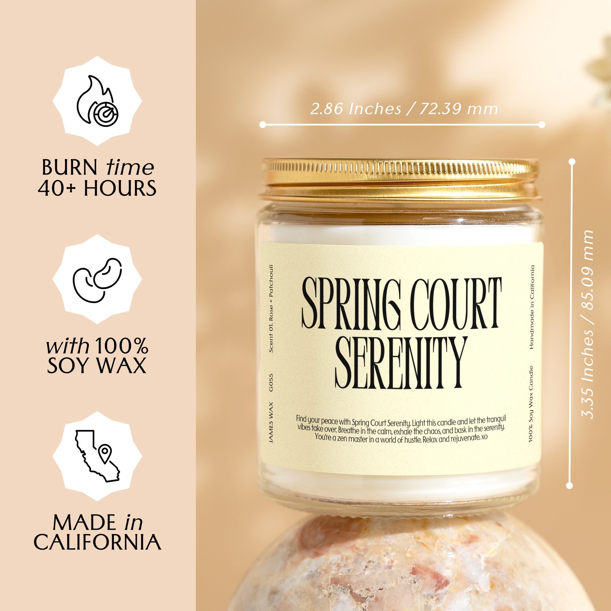 XN Acotar Gift Relaxation Gift Funny Candle For Spring Court Serenity Candle G055