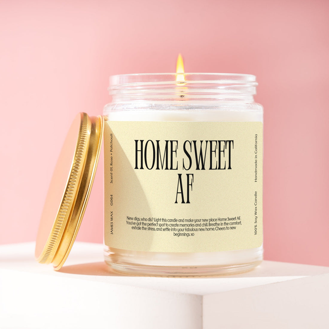 Housewarming New Homeowners Home Sweet AF Candle G064