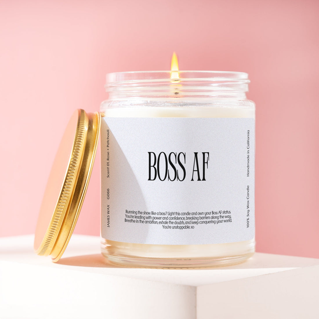 Boss Career Women Boss AF Candle Coworker Colleague Office Gift G066