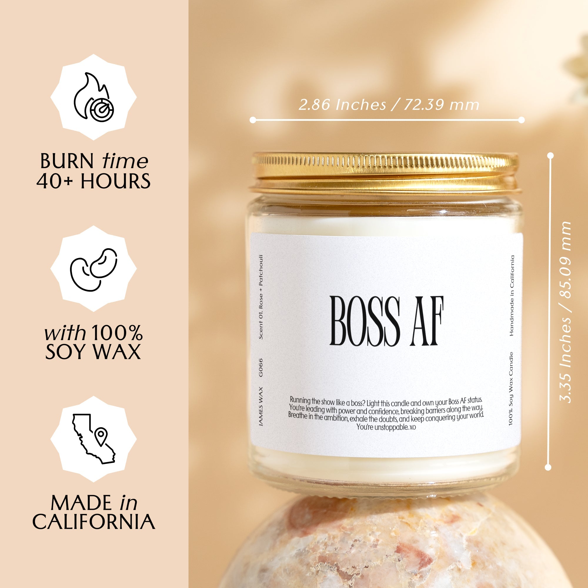 XN Boss Gift Funny Candle For Career Women Boss AF Candle Gift For Coworker Colleague Office Gift For Her  G066