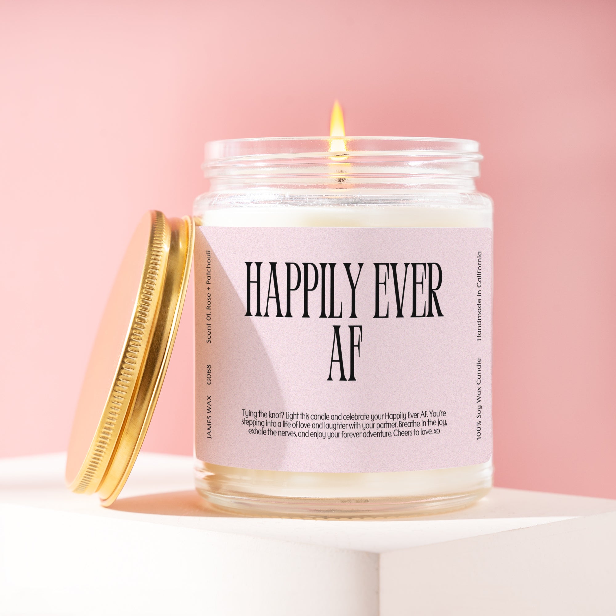 XN Wedding Gift Funny Candle For Newlyweds Happily Ever AF Candle Gift For Her G068