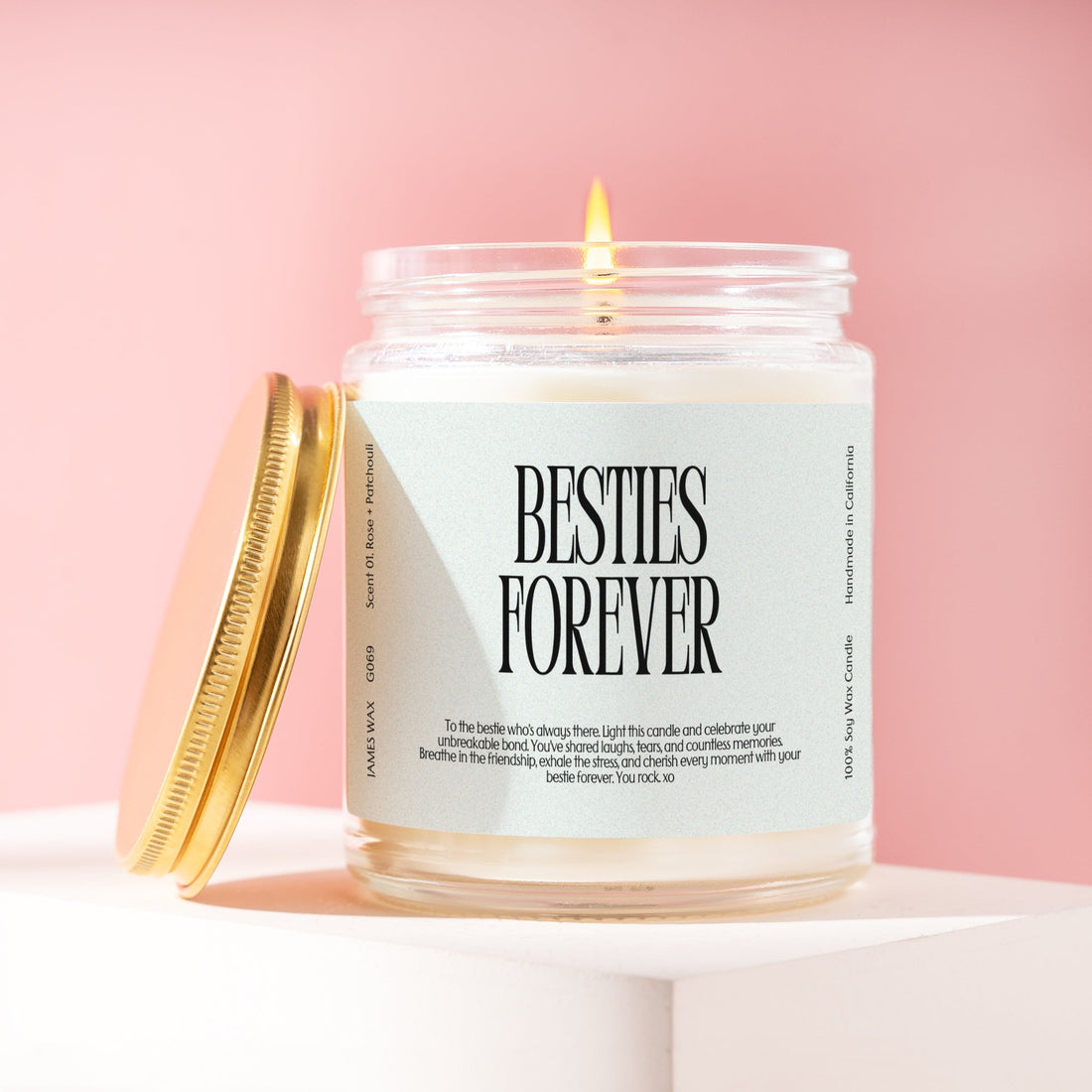 Best Friend Friends Besties Forever Candle G069