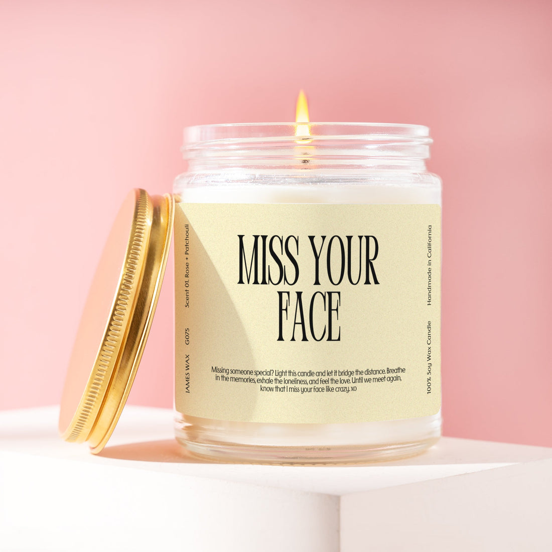 Missing You Long Distance Miss Your Face Candle Girlfriend Boyfriend G075