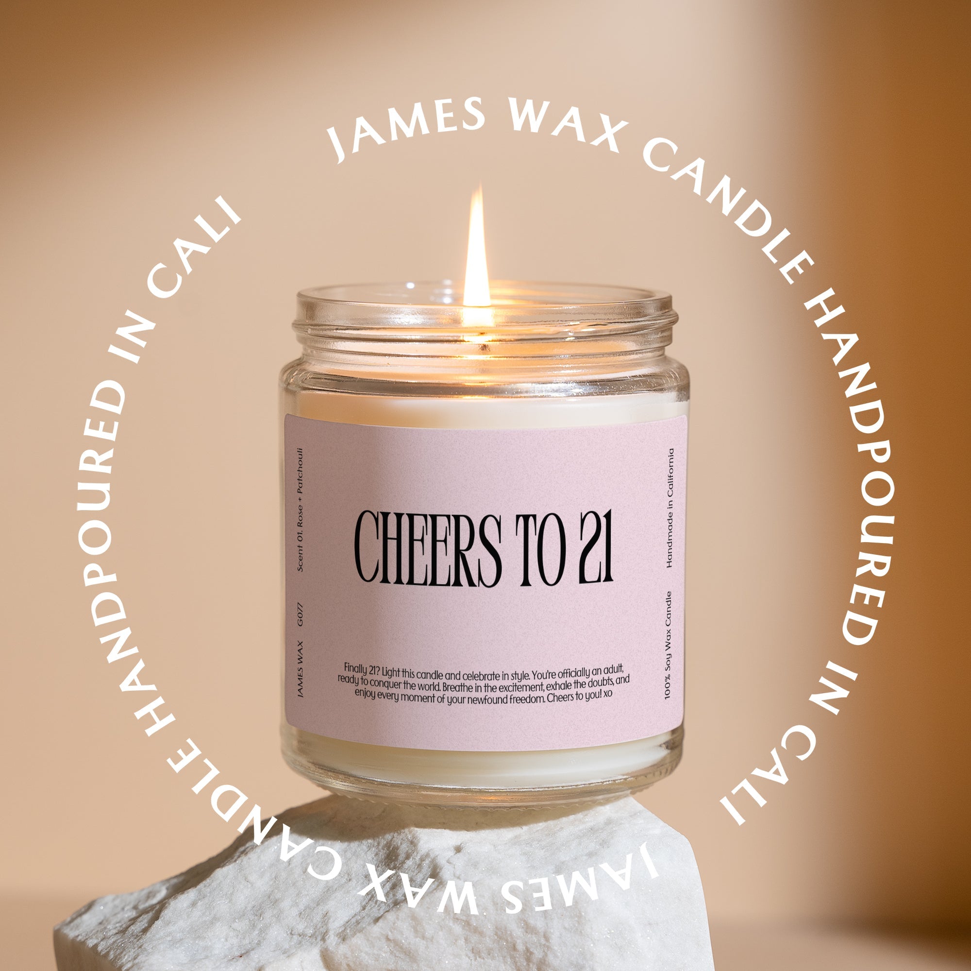 XN 21st Birthday Gift Funny Candle For 21st Birthday Cheers to 21 Candle Gift For Her G077