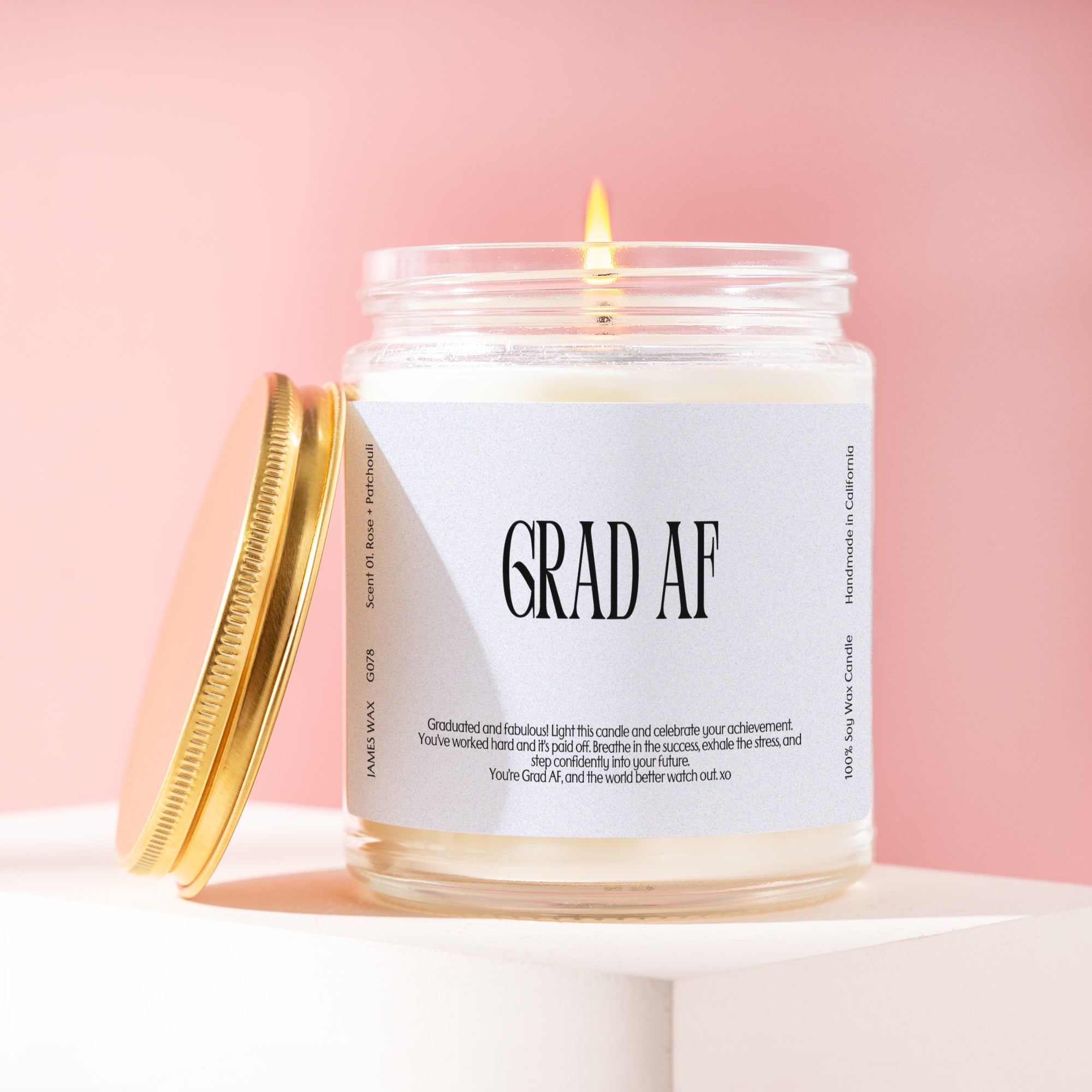 XN Graduation Gift Funny Candle For Graduates Grad AF Candle Gift For Her G078