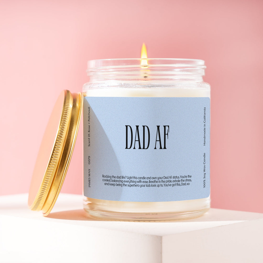 Father's Day Dads Dad AF Candle Husband Dad Boyfriend G079