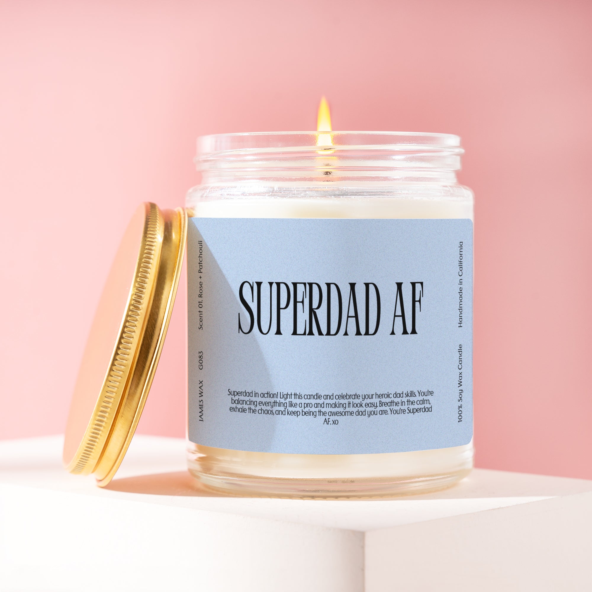 XN Father's Day Gift Funny Candle For Dads Superdad AF Candle G083