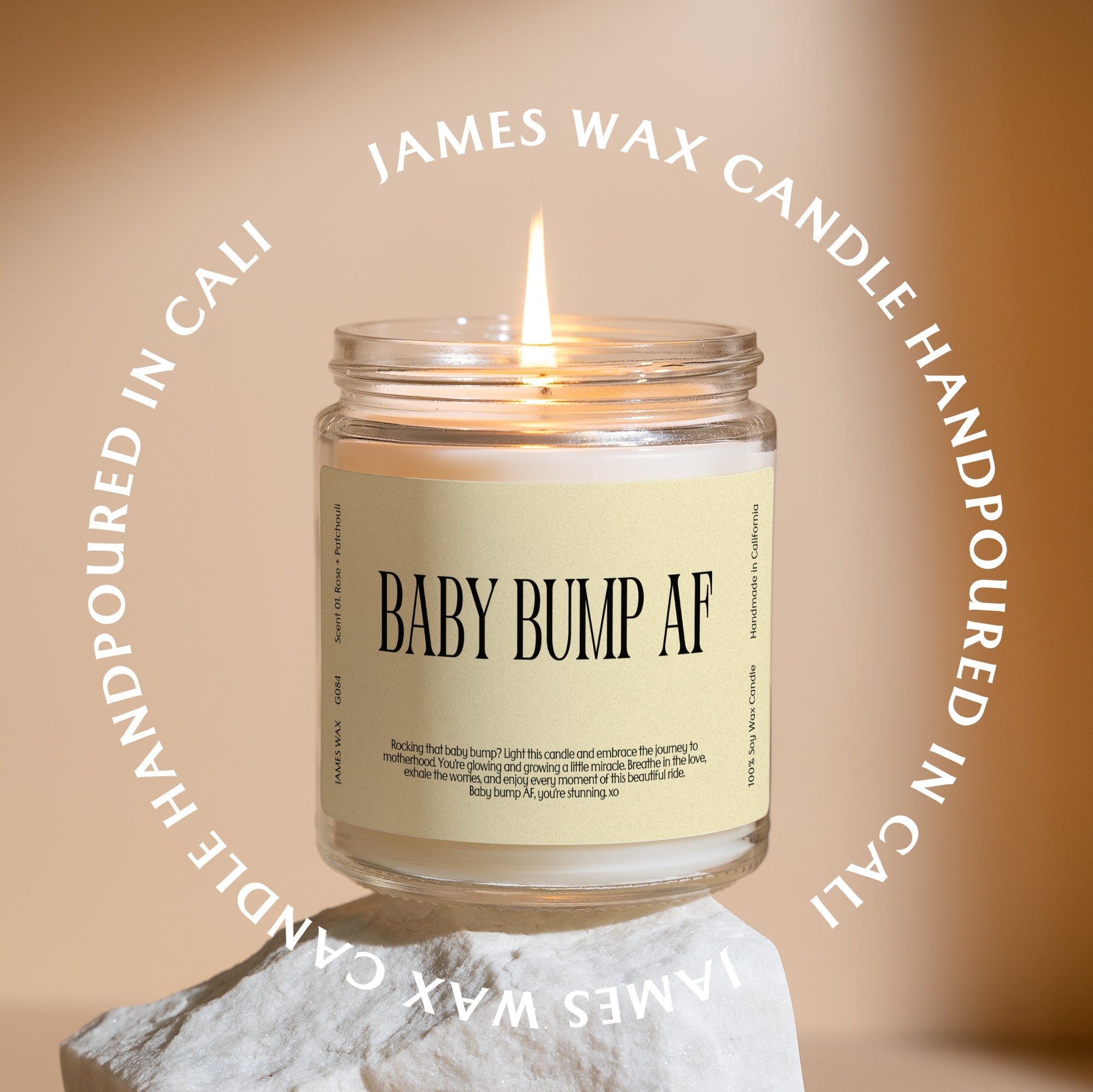 XN Baby Shower Gift Funny Candle For Moms-To-Be Baby Bump AF Candle Gift For Expecting Pregnancy Gift G084