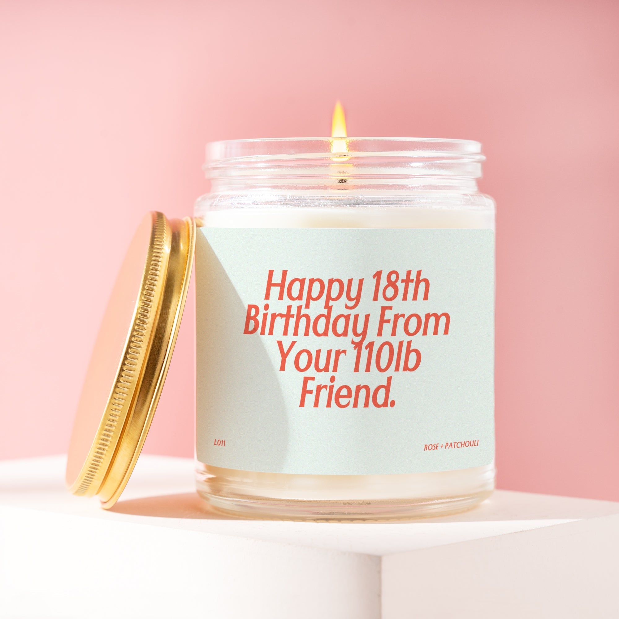 XN 18th Happy Birthday From Your LB Friend Birthday Candle Happy Birthday Gift Funny Birthday Gift For Friend Custom Birthday L011