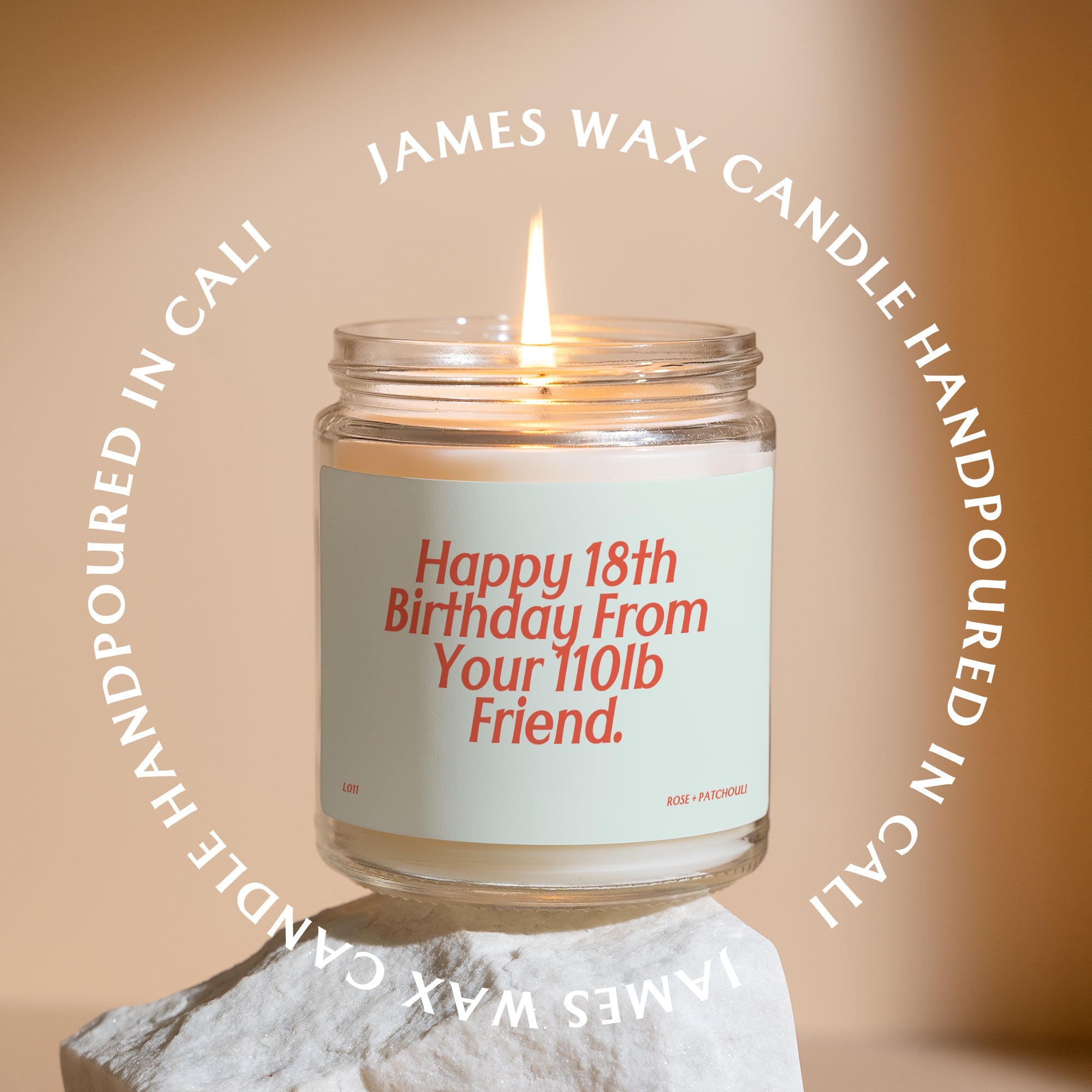 XN 18th Happy Birthday From Your LB Friend Birthday Candle Happy Birthday Gift Funny Birthday Gift For Friend Custom Birthday L011