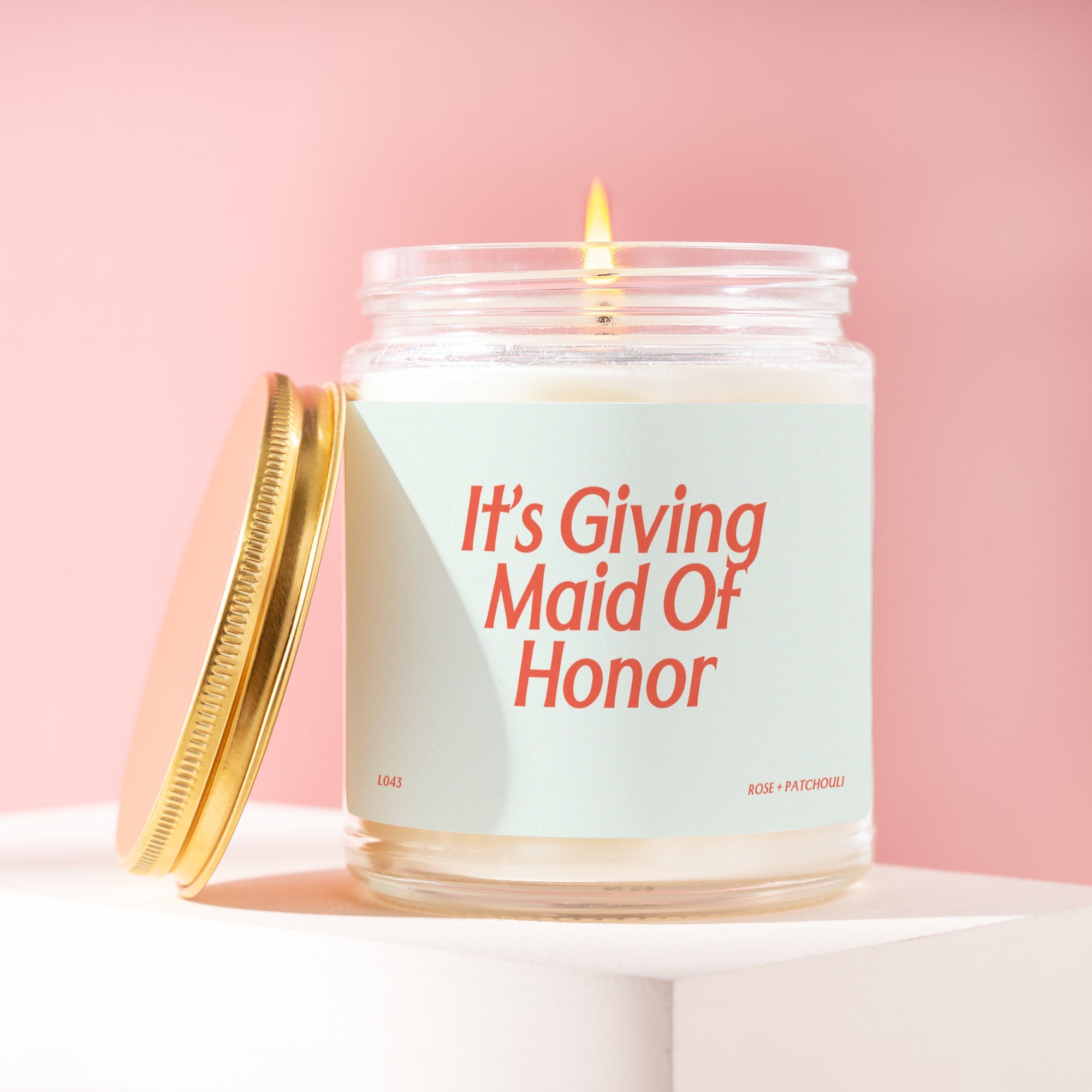 XN Maid Of Honor Gifts Funny Candle It's Giving MOH Gifts Will You Be My MOH Maid of Honor Proposal Candle Gift From Bride Proposal L043