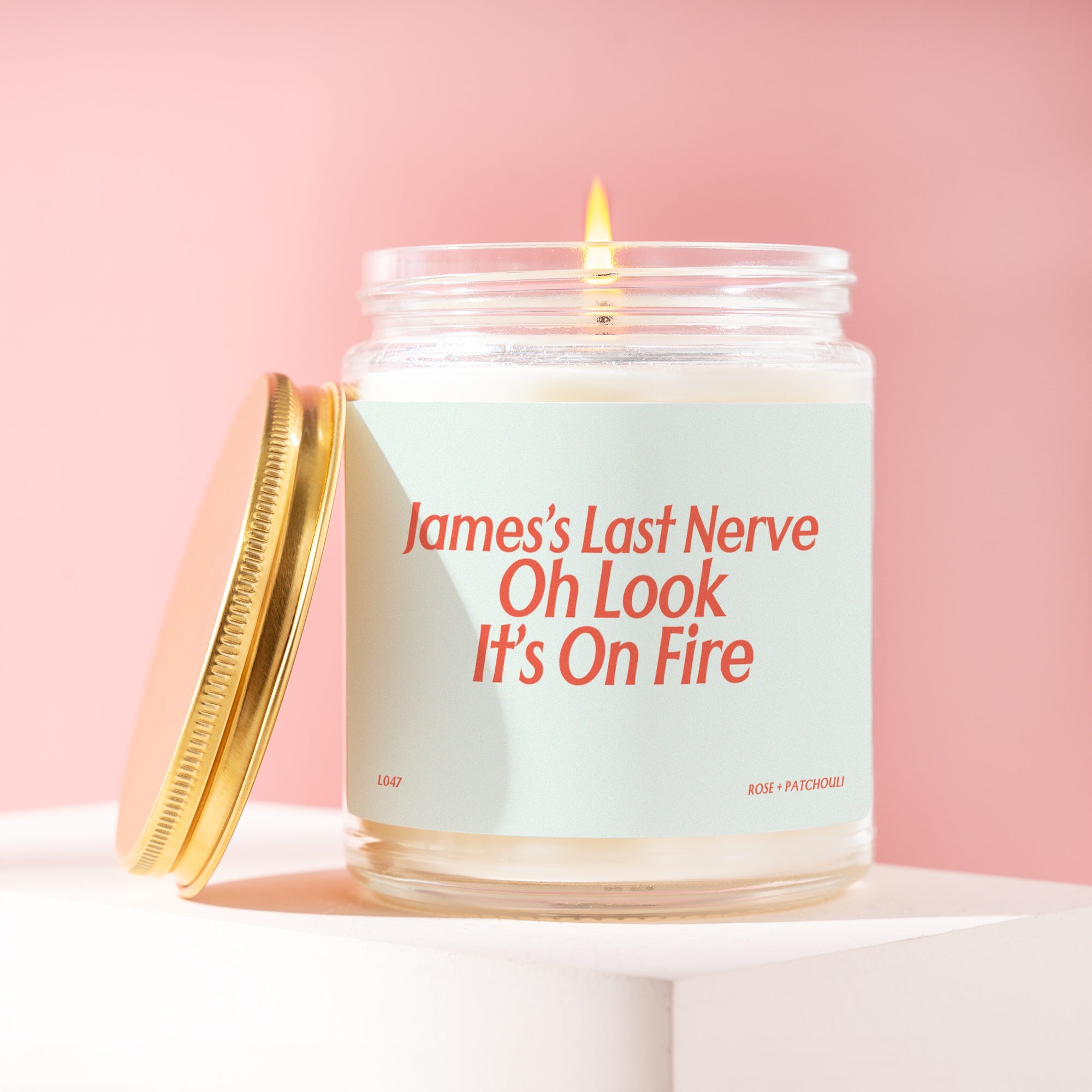 XN Last Nerve Candle Personalized Candle Custom Name Candle Funny Candles Funny Gifts Birthday Gift Soy Candle BFF Gift Gift for Her L047