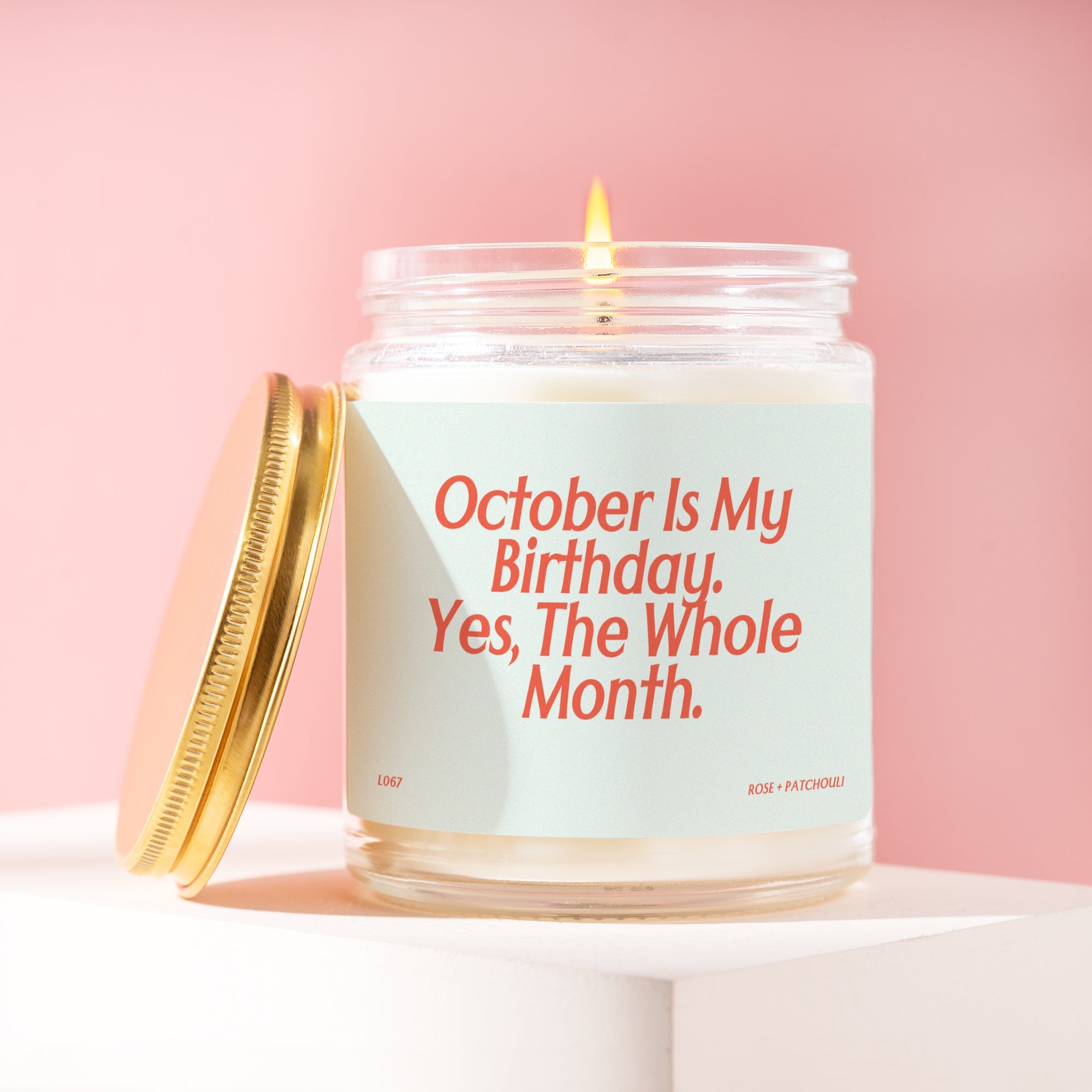 XN October Birthday Candle Gift for Best Friend Birthday Party Gift Funny Candle Gift for 21st Birthday 30th Birthday Gift for Sister L067