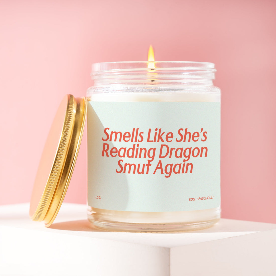 Dragon Smut Bookish Candles Fantasy Book Lover Gift Box Bookish Merch Smutty Gifts Smells Like Candle Gift for Her L091