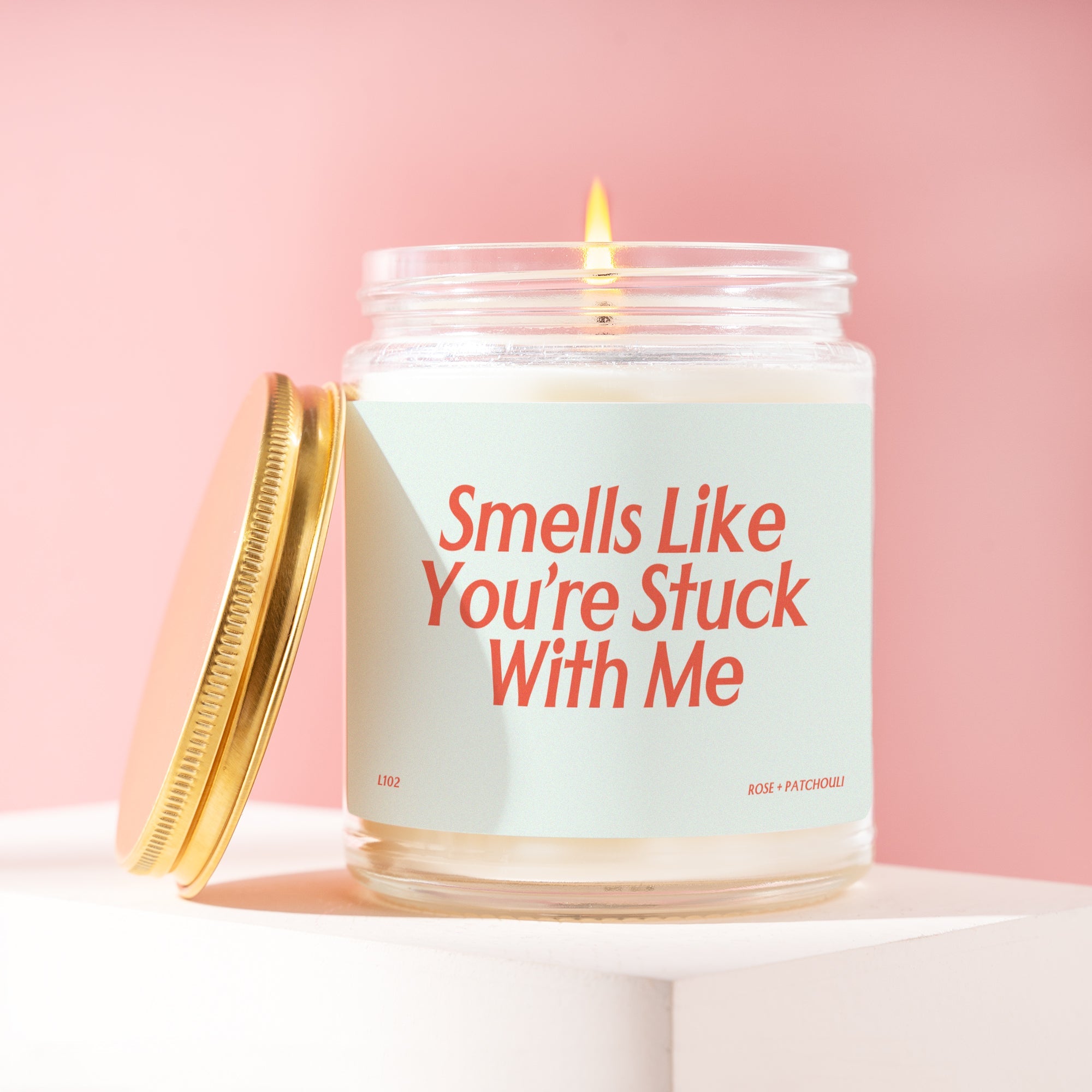 XN You're Stuck with Me Candle Gift for Boyfriend Gift Anniversary Candle Gift for Girlfriend Cute Gift for Her L102