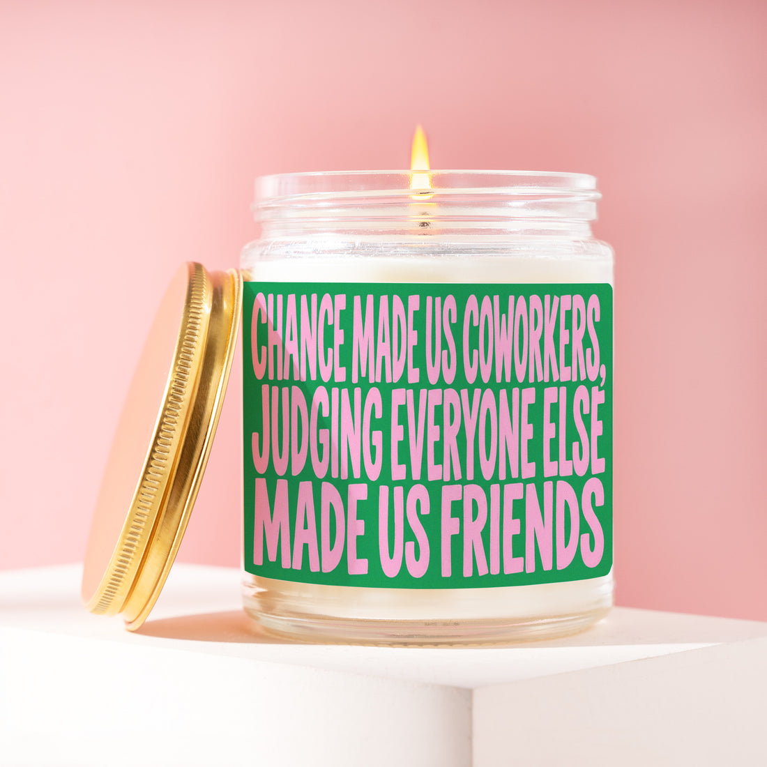 Work Bestie Candle, Coworker Gift for Her, Office Friend Gifts, Judging Everyone Else Made Us Friends, Leaving Job, Secret Santa R571
