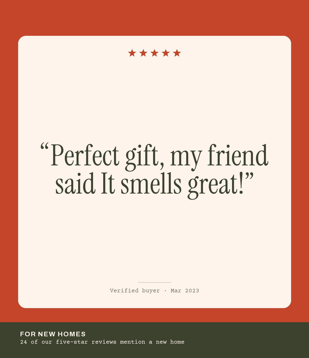Verified buyer review: Perfect gift, my friend said It smells great!