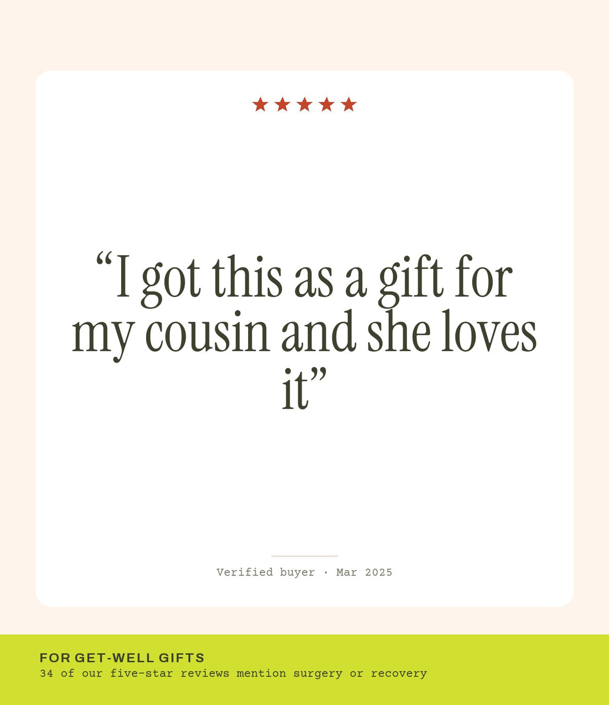 Verified buyer review: I got this as a gift for my cousin and she loves it