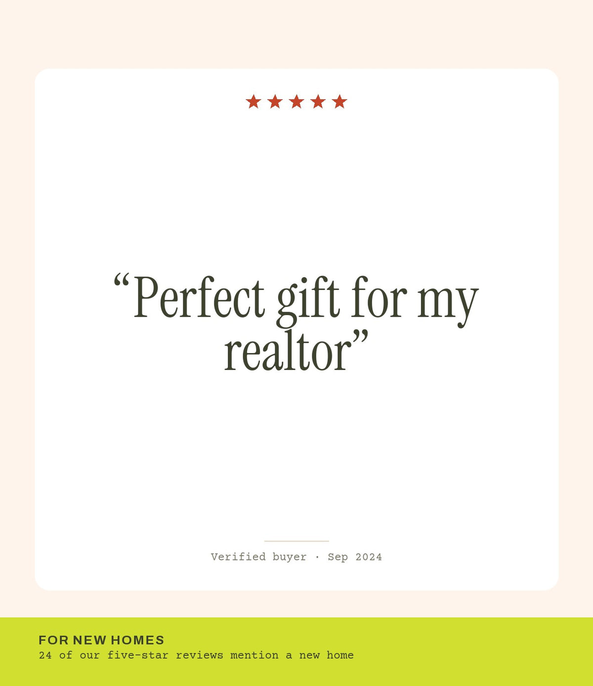 Verified buyer review: Perfect gift for my realtor