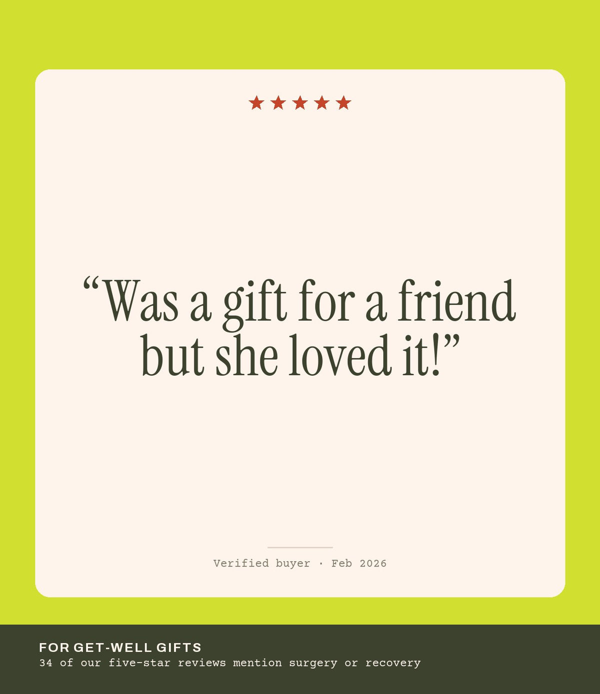 Verified buyer review: Was a gift for a friend but she loved it!