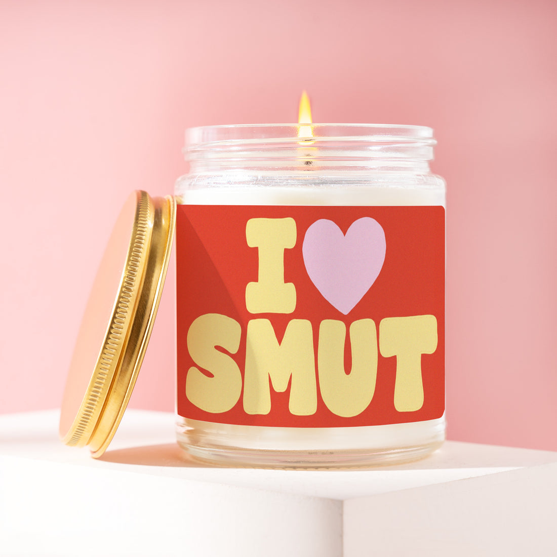 Book Lover Candle, Book Lover Gift, I Heart Smut, Gift for Her, Romance Reader Gift, Bookish Gift, Bookstagram Gift, Dark Romance Gift R132