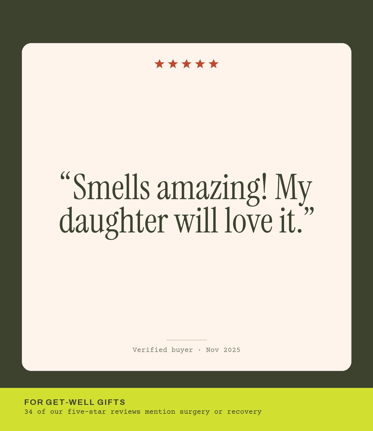 Verified buyer review: Smells amazing! My daughter will love it.