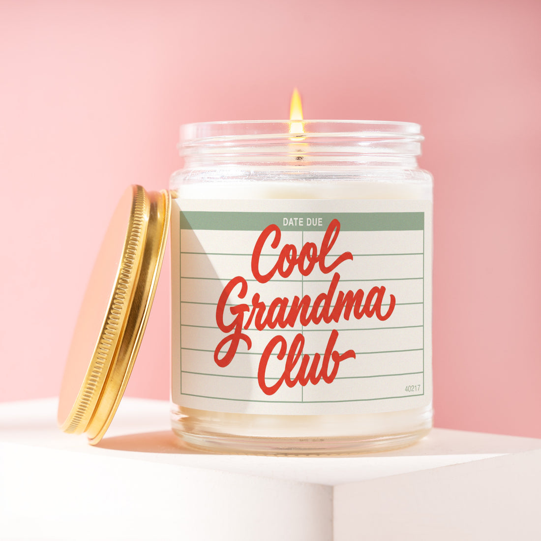 Cool Grandma Club Candle, Gift for Nana, Mothers Day Present from Grandkids, New Mimi Pregnancy Reveal Birthday Idea R022